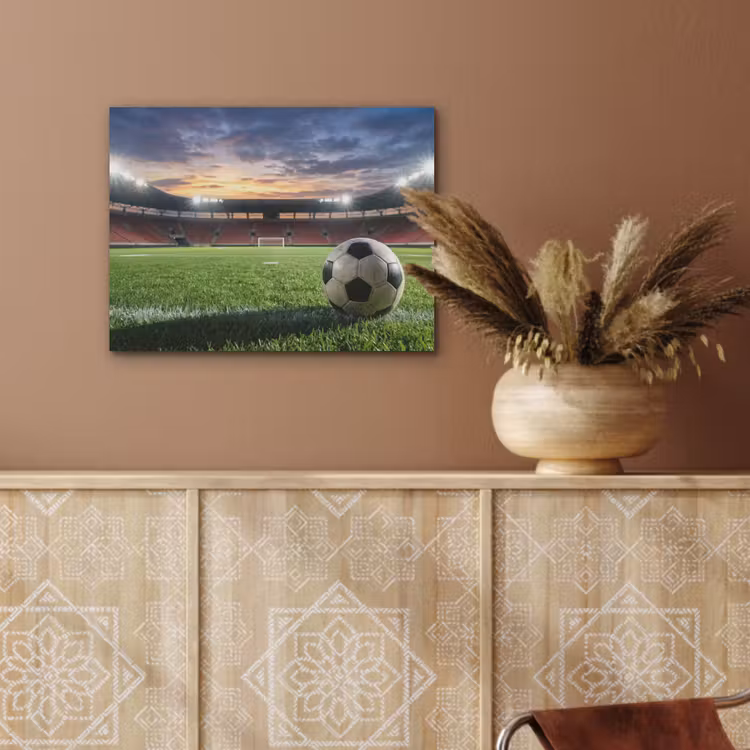 Voetbal - Stadion - Sport - Groen PET vilt klein -sfeer4