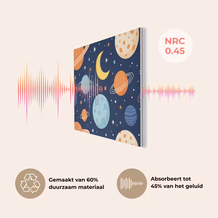 Ruimte - Planeten - Kleurrijk PET vilt klein -USP_NL