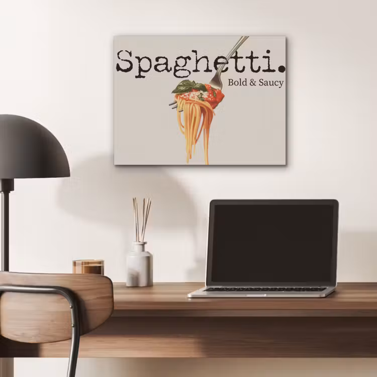 Spaghetti - tomatensaus - Parmezaanse kaas PET vilt klein -sfeer5