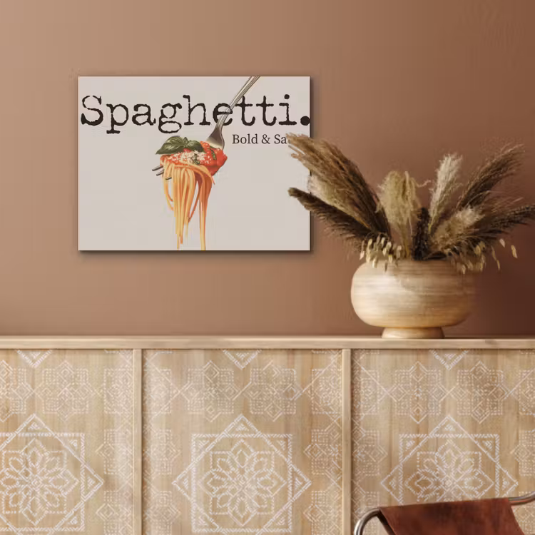 Spaghetti - tomatensaus - Parmezaanse kaas PET vilt klein -sfeer4