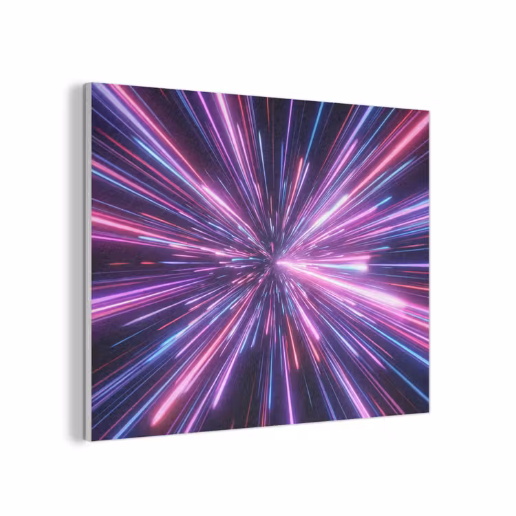 Lichtsnelheid - Ruimte - Roze - Paars PET vilt klein -3d