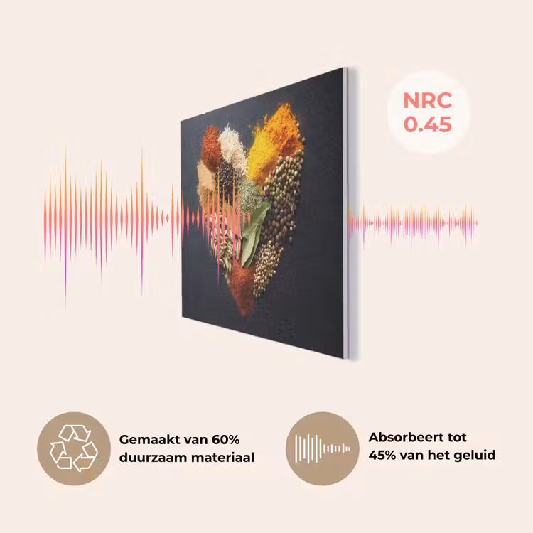 Specerijen - Mix - Hartvorm - Zwart PET vilt klein -USP_NL