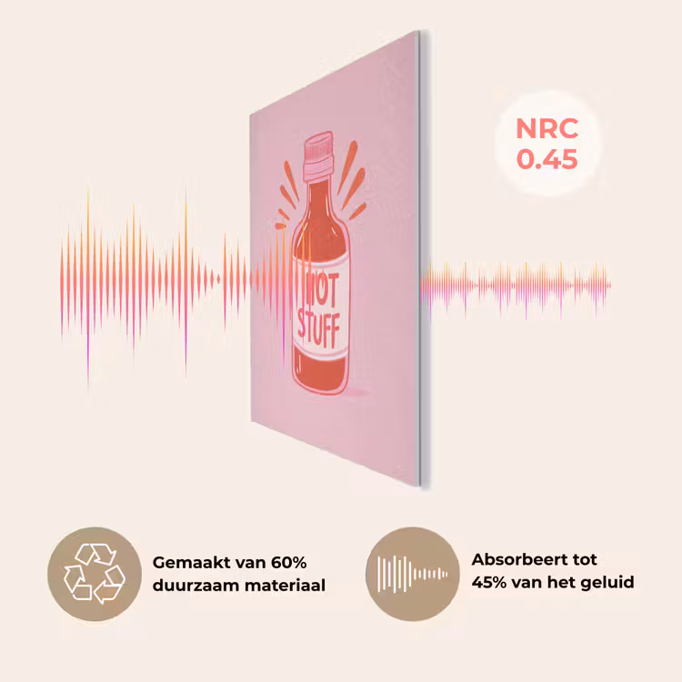 Pittig - Rood - Saus - Grafisch PET vilt klein -USP_NL