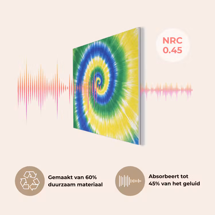 Spiraal - Groen - Draaiend PET vilt klein -USP_NL