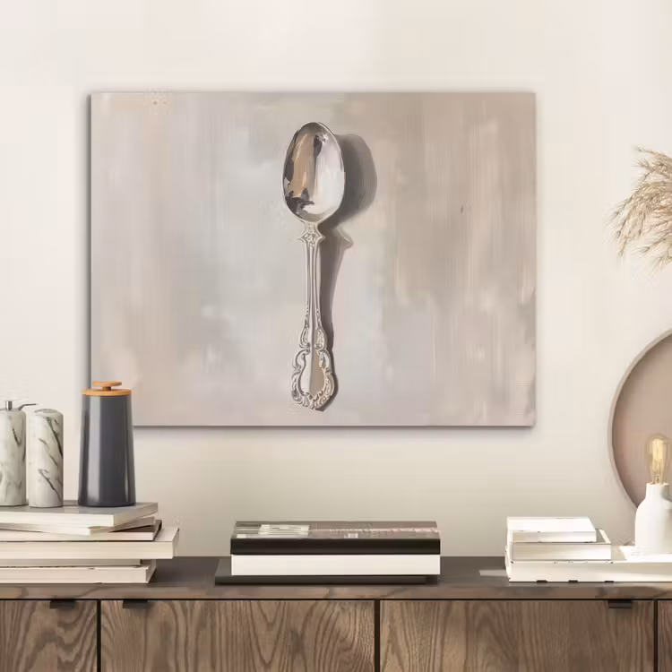 Lepel - Verf - Zilver PET vilt klein -sfeer1
