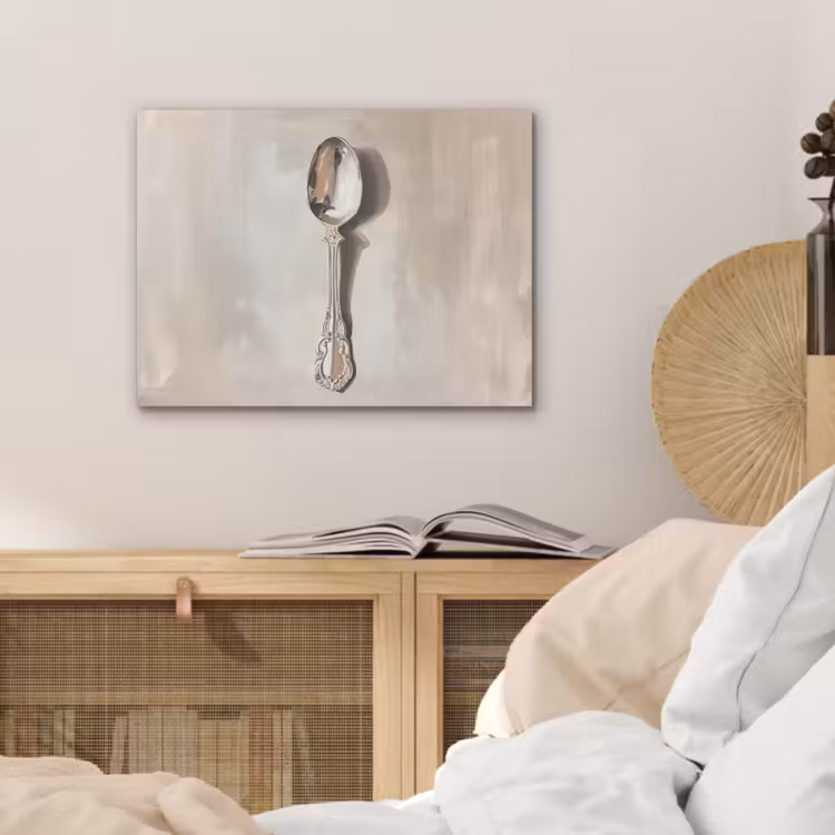Lepel - Verf - Zilver PET vilt klein -sfeer3