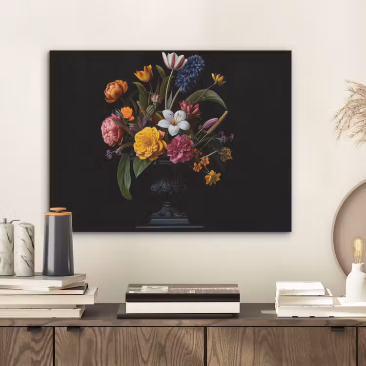 Lente - Bloemen - Klassiek - Vaas PET vilt klein -sfeer1