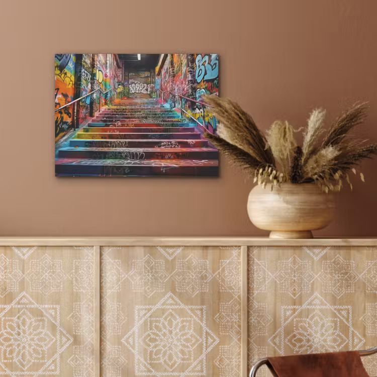 Trap - Graffiti - Kleuren - Kunst PET vilt klein -sfeer4