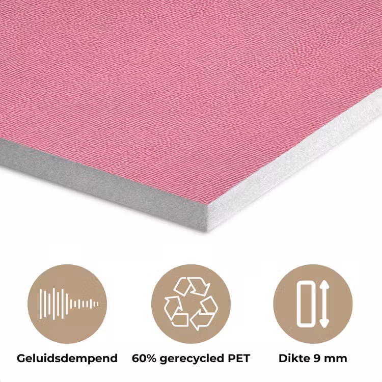 Ster - Luipaard - Print - Roze PET vilt klein -closeup_NL