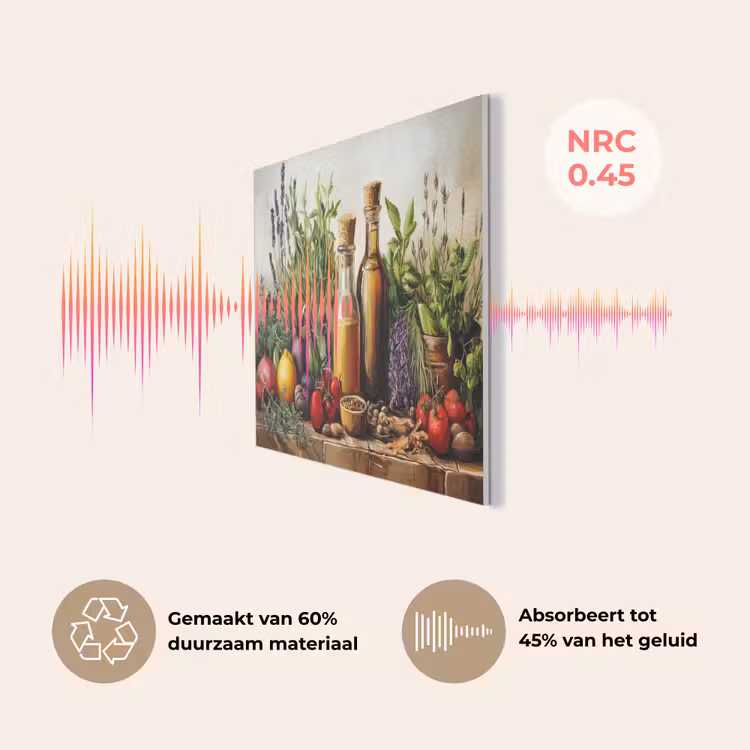 Stilleven - Kruiden - Specerijen - Fruit - Kleurrijk PET vilt klein -USP_NL
