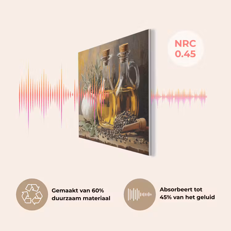 Stilleven - Olijfolie - Knoflook - Kruiden PET vilt klein -USP_NL