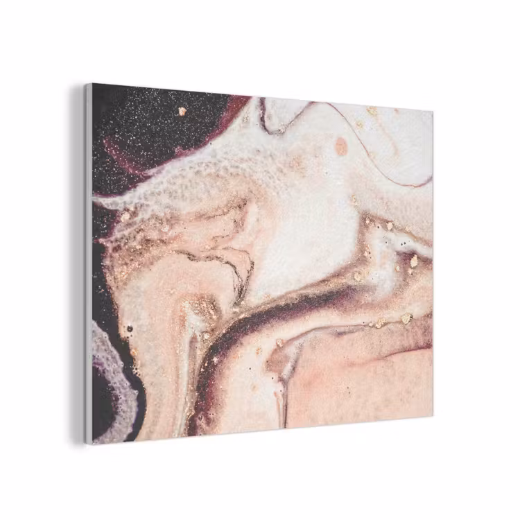 Steen - Marmer - Edelsteen - Abstract - Natuur - Roze PET vilt klein -3d