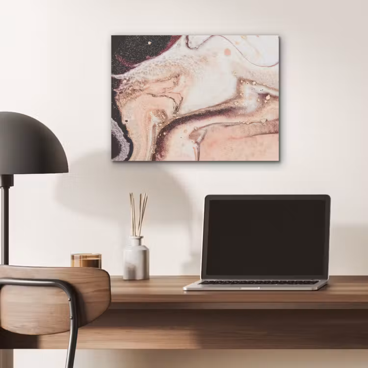 Steen - Marmer - Edelsteen - Abstract - Natuur - Roze PET vilt klein -sfeer5