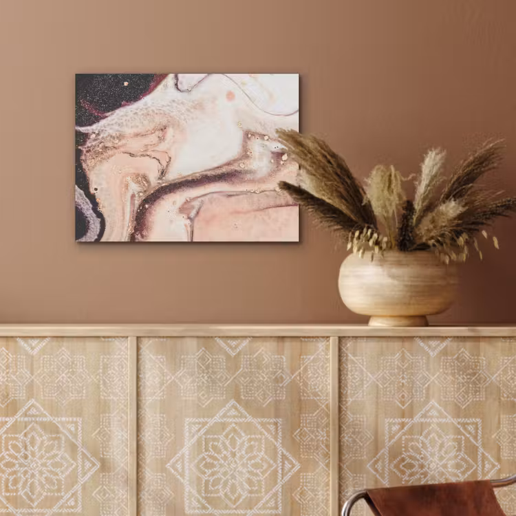 Steen - Marmer - Edelsteen - Abstract - Natuur - Roze PET vilt klein -sfeer4