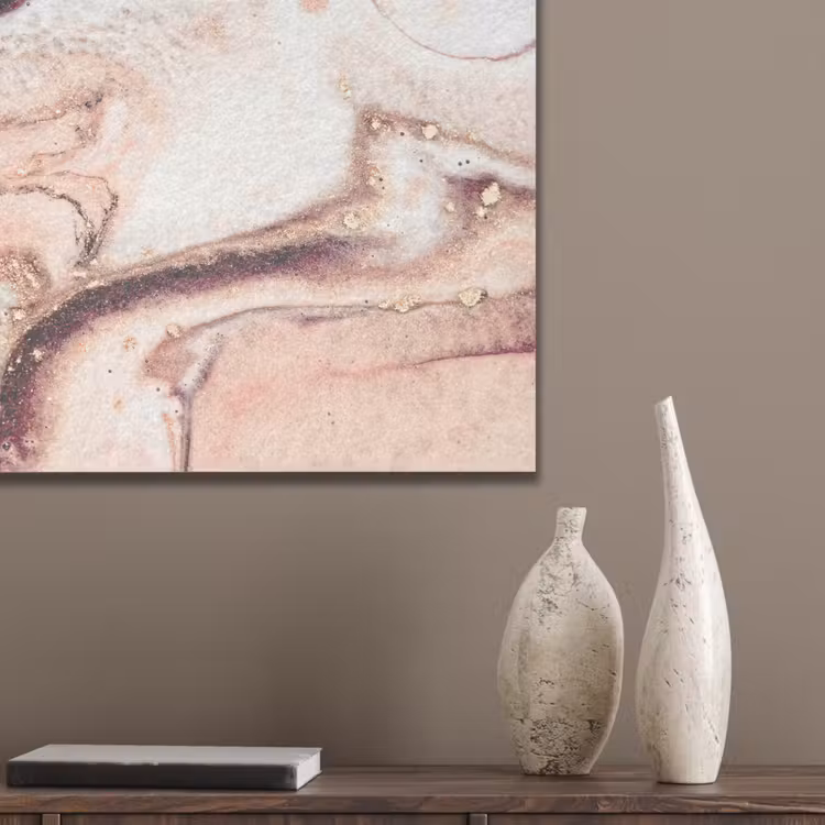 Steen - Marmer - Edelsteen - Abstract - Natuur - Roze PET vilt klein -sfeer6_closeup