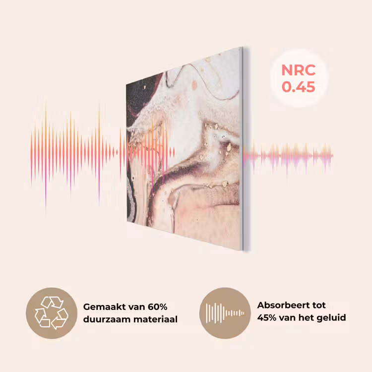 Steen - Marmer - Edelsteen - Abstract - Natuur - Roze PET vilt klein -USP_NL