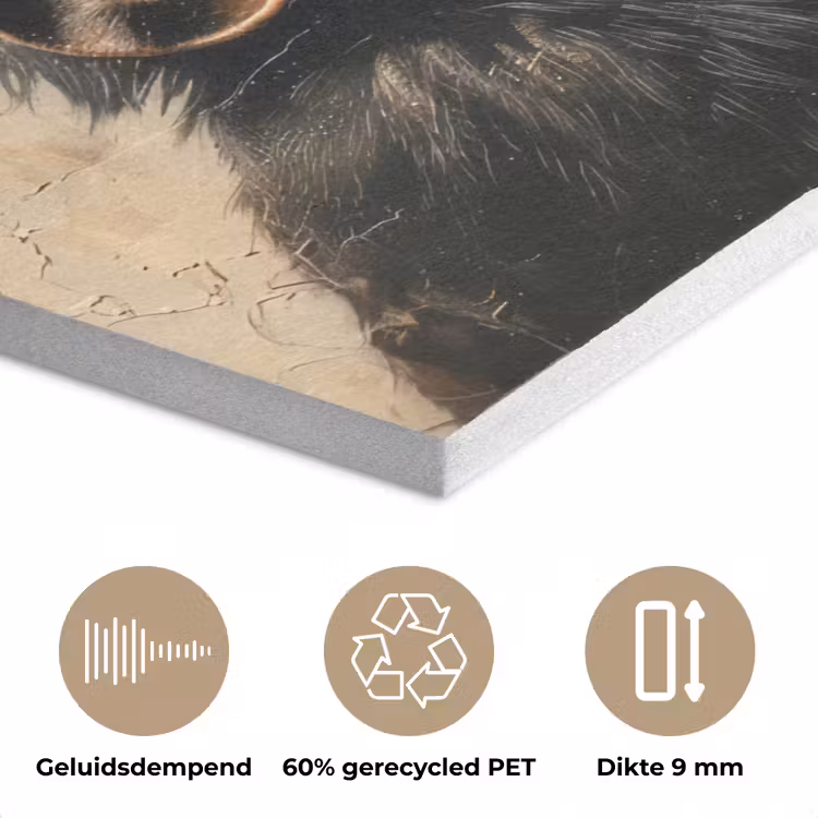 Street art - Chimpansee - Ballon - Graffiti - Banksy PET vilt klein -closeup_NL