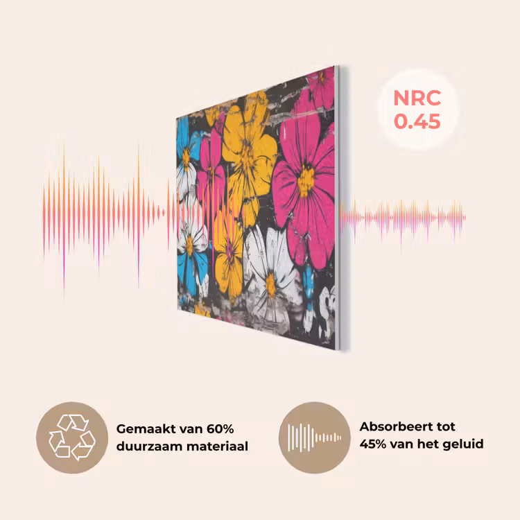 Street Art - Bloemen - Mix PET vilt middel -USP_NL