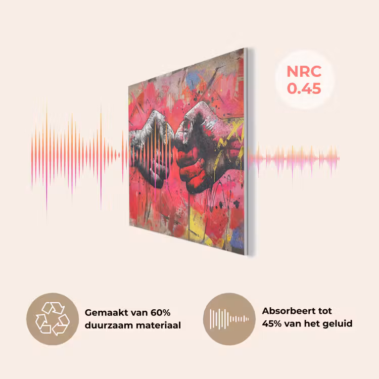 Street art - Handen - Graffiti - Kunst - Banksy PET vilt klein -USP_NL