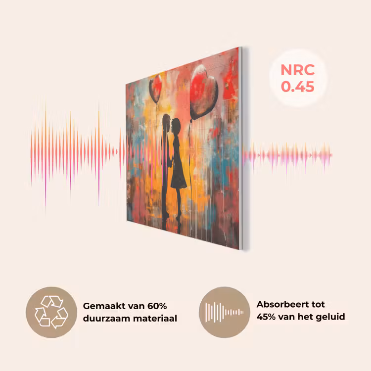 Street art - Liefde - Graffiti - Kunst - Banksy PET vilt klein -USP_NL