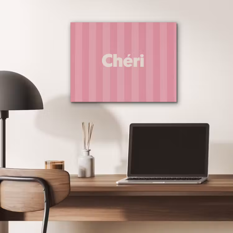 Gestreept - Roze - Chéri PET vilt klein -sfeer5