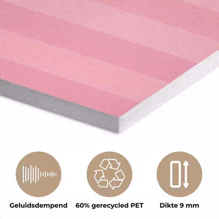 Gestreept - Roze - Chéri PET vilt klein -closeup_NL