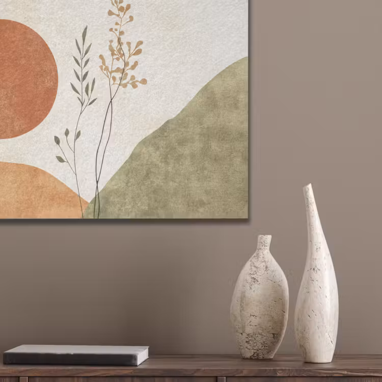 Zon - Abstract - Takken - Oranje PET vilt klein -sfeer6_closeup