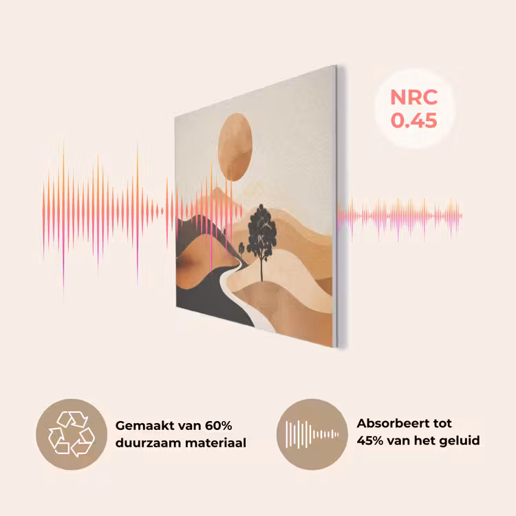 Zon - Heuvels - Boom - Abstract PET vilt klein -USP_NL