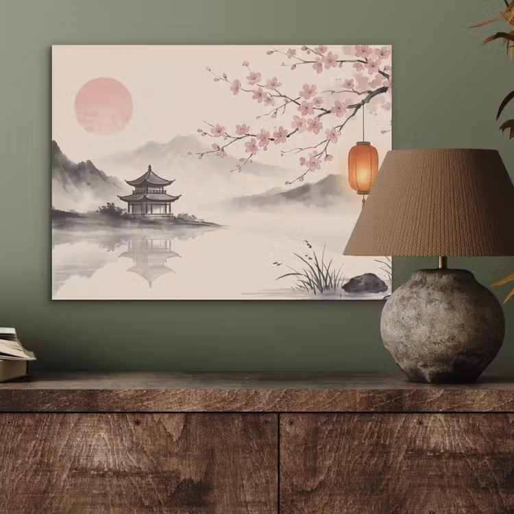 Zon - Japans - Traditioneel PET vilt klein -sfeer2