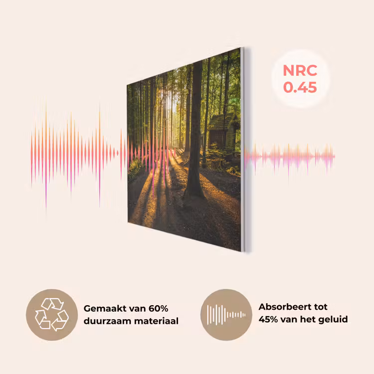 Zon - Bomen - Bos - Landschap - Natuur PET vilt klein -USP_NL