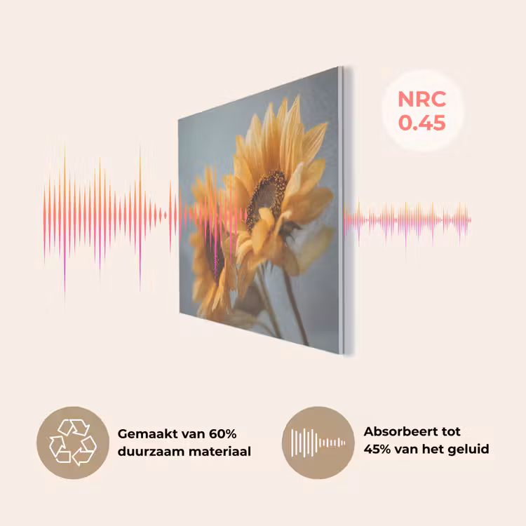 Zonnebloemen - Geel - Wazig PET vilt klein -USP_NL