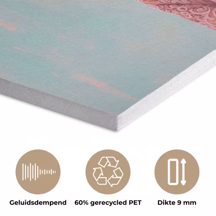 Zonnebril - Roze - Geit - Horen PET vilt klein -closeup_NL