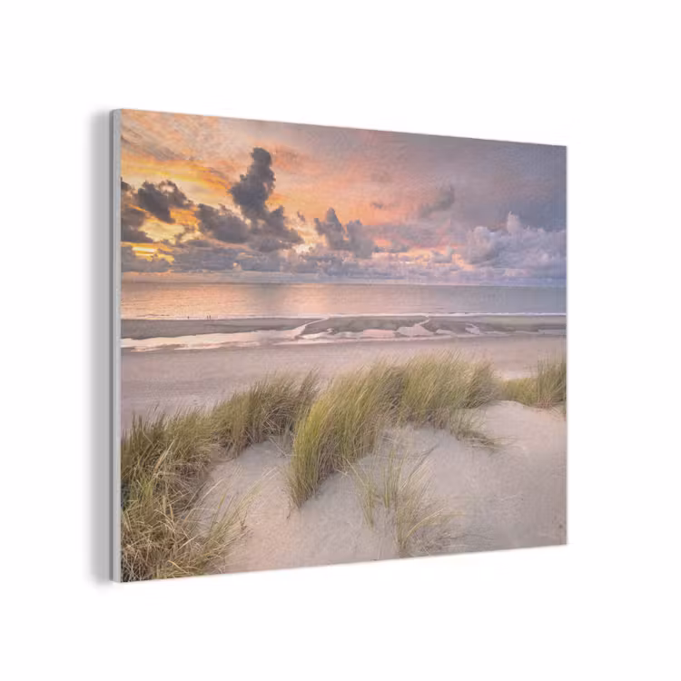 Zonsondergang - Duin - Strand - Planten - Zee PET vilt klein -3d