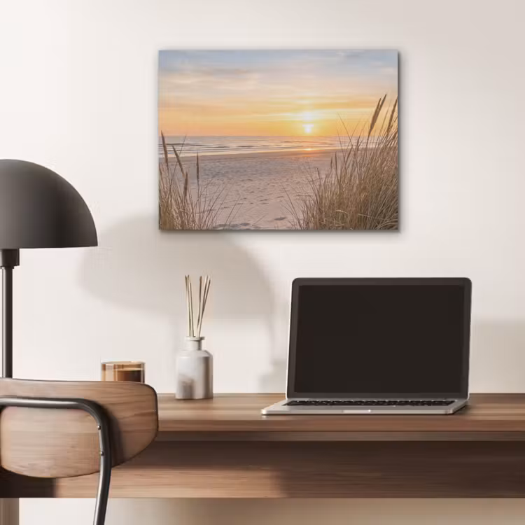 Zonsondergang - Duinen - Zee PET vilt klein -sfeer5