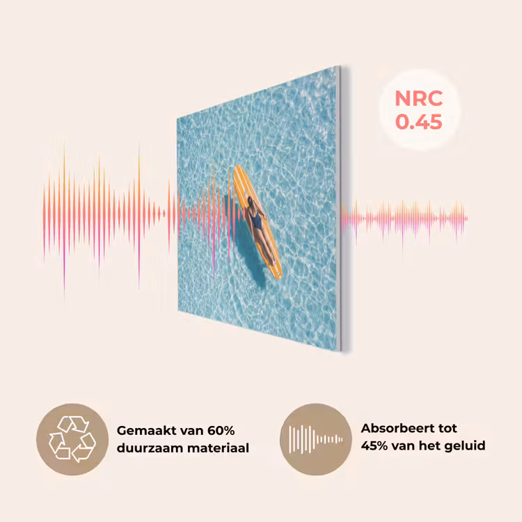 Surfboard - Water - Badpak - Oranje PET vilt klein -USP_NL