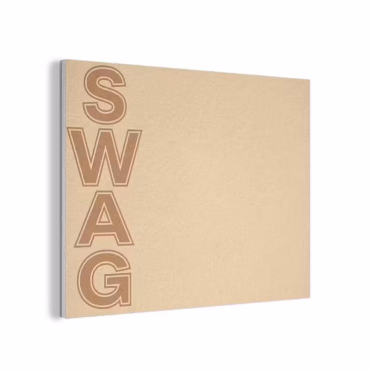 Swag - Bruin - Beige PET vilt klein -3d