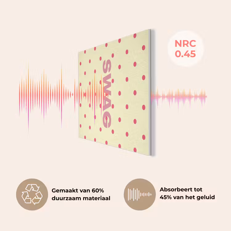 Swag - Roze - Stippen - Geel PET vilt klein -USP_NL