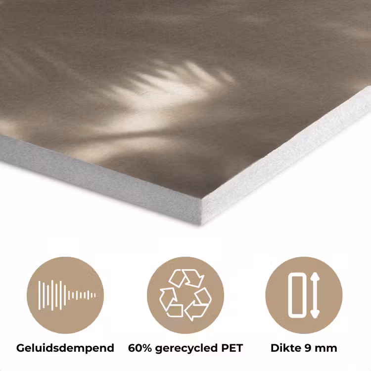 Badkleding - Palmbomen - Schaduw - Tropisch PET vilt klein -closeup_NL