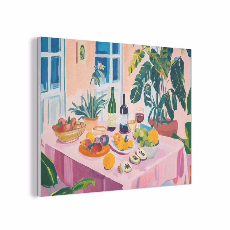 Tafel - Wijn - Fruit PET vilt klein -3d