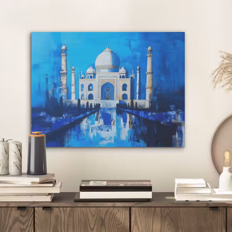 Taj Mahal - Ramadan - Blauw - Islamitische PET vilt klein -sfeer1