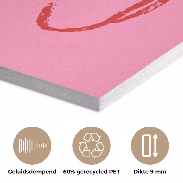 Thee - Roze - Valentijn - Tekst PET vilt klein -closeup_NL