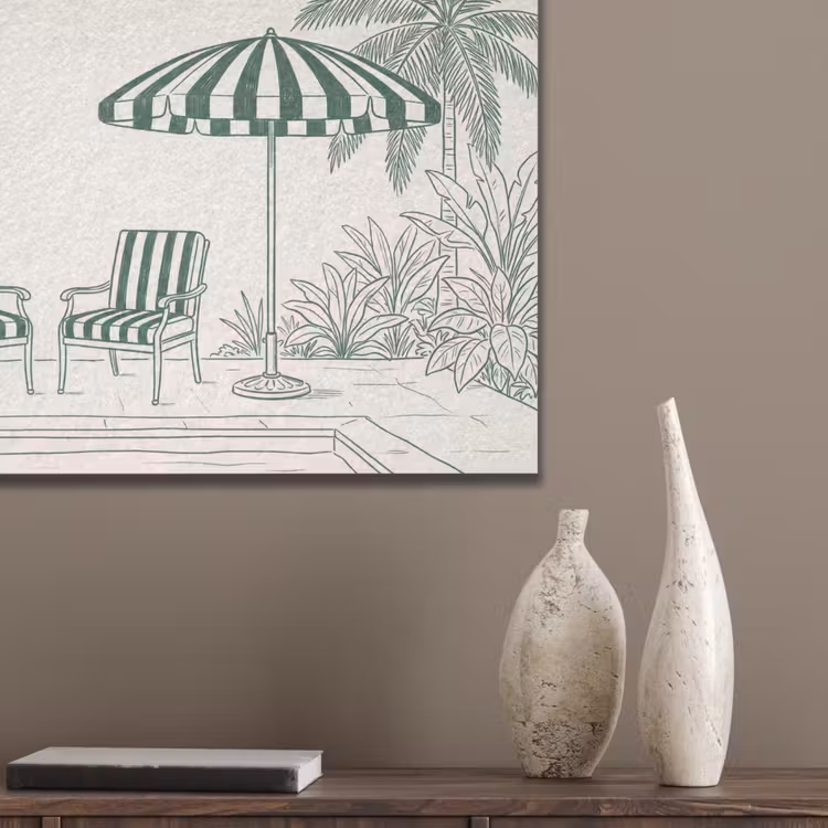 Terras - Illustratie - Groen PET vilt klein -sfeer6_closeup
