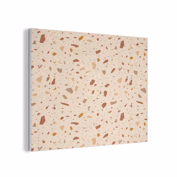 Terrazzo -  Patroon - Kleurrijk - Steen PET vilt klein 837 -3d