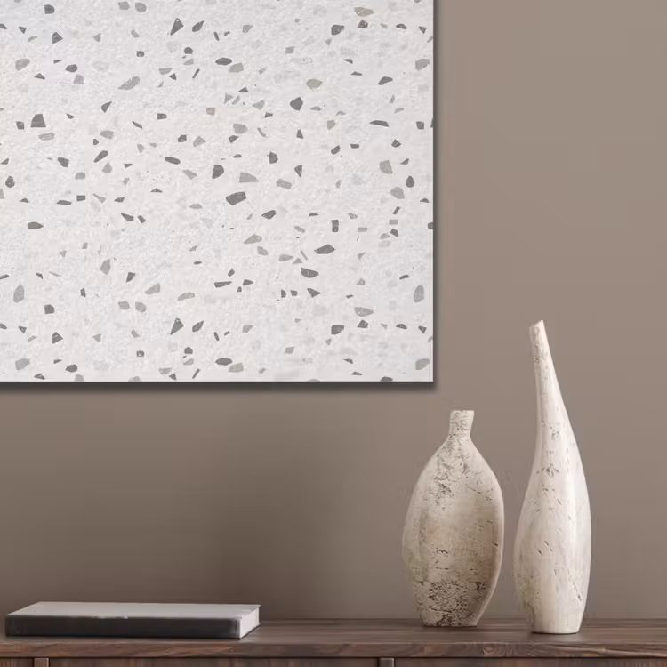 Terrazzo - Patroon - Créme PET vilt klein 837 -sfeer6_closeup