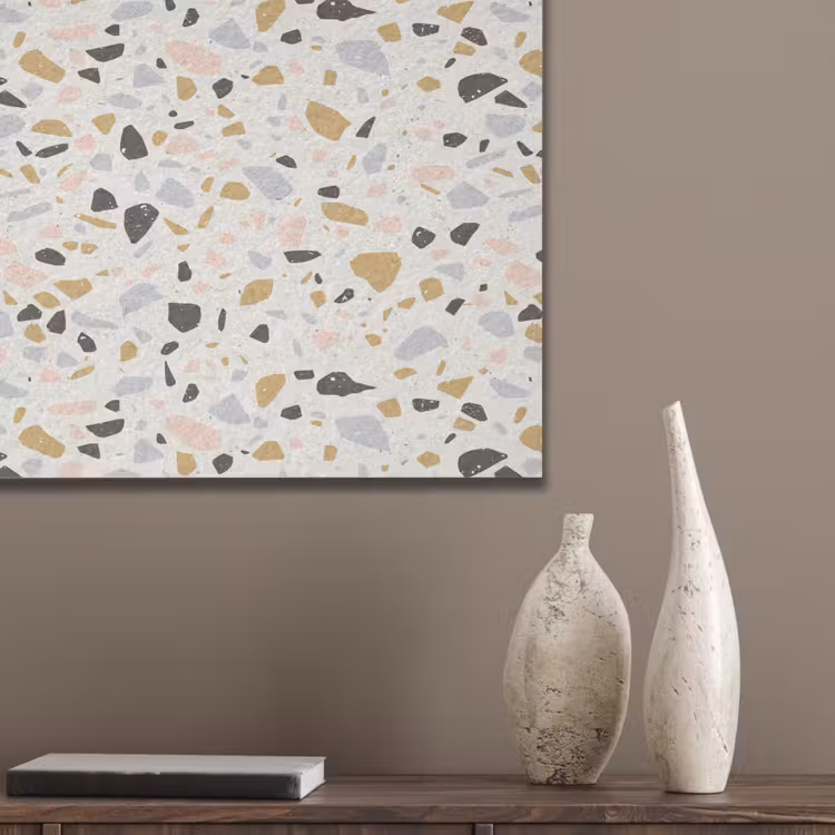 Terrazzo - Patroon - Neutraal - Zacht - Multi PET vilt klein 837 -sfeer6_closeup