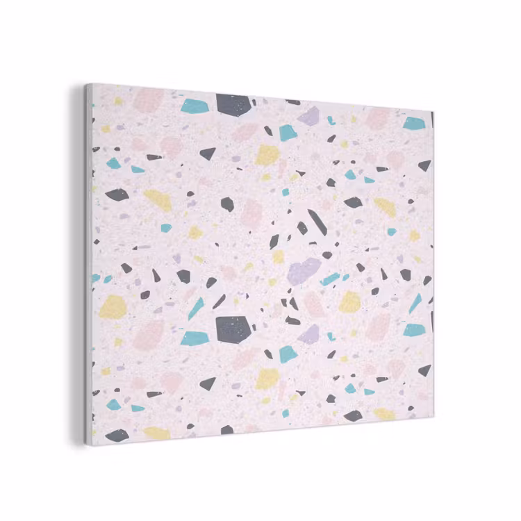 Terrazzo - Patroon - Zacht - Snoep PET vilt klein 837 -3d
