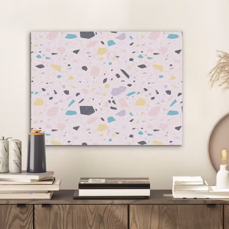 Terrazzo - Patroon - Zacht - Snoep PET vilt klein 837 -sfeer1