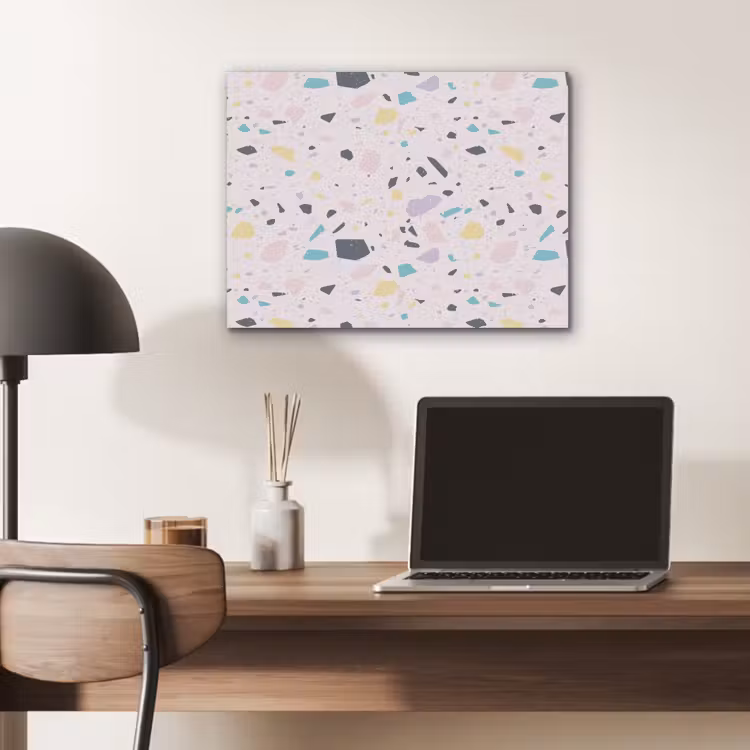 Terrazzo - Patroon - Zacht - Snoep PET vilt klein 837 -sfeer5