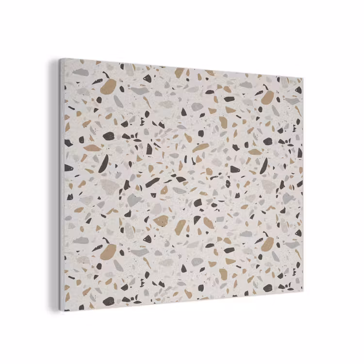 Terrazzo - Patroon - Staal PET vilt klein 837 -3d
