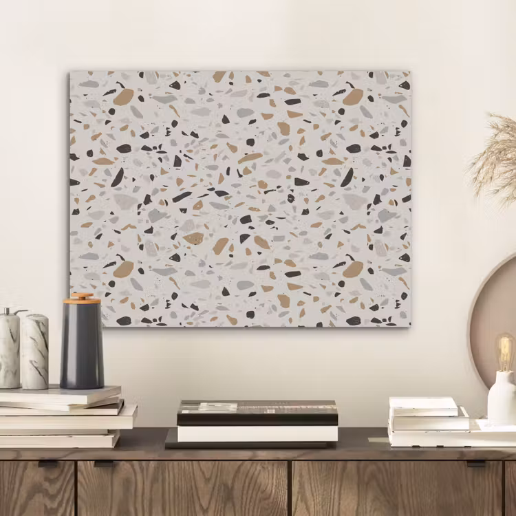 Terrazzo - Patroon - Staal PET vilt klein 837 -sfeer1
